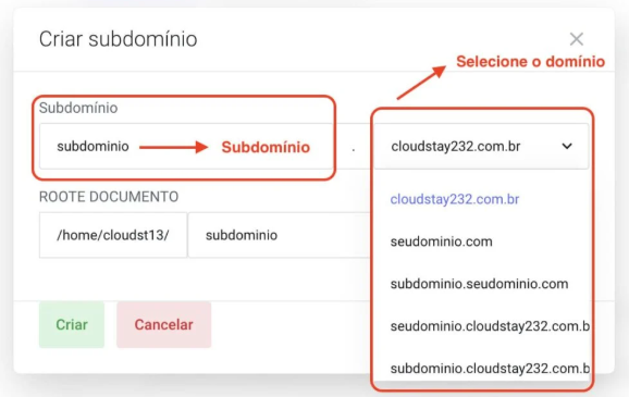 Preenchendo os campos de nome de usuário, senha e cota da conta de e-mail.