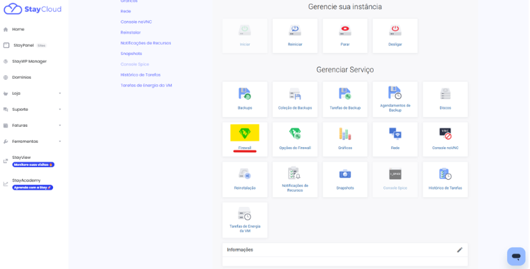 Como ativar e configurar o Firewall da sua VPS StayCloud - Passo 3: Ativando a Proteção