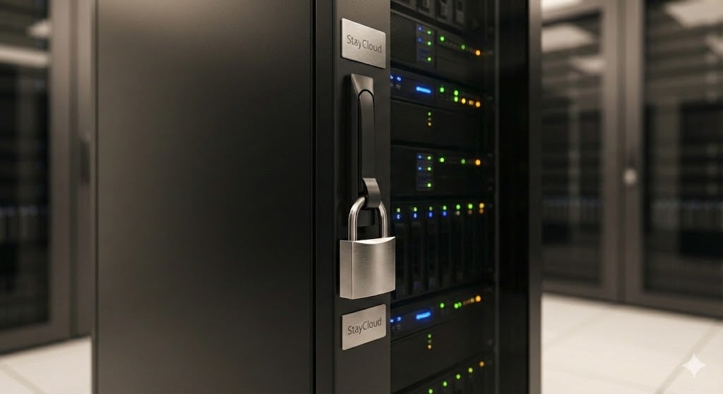 Ilustração de servidor VPS com acesso root na StayCloud